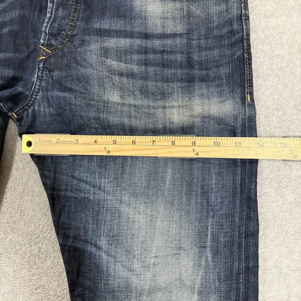 Diesel BUSTER Regular Slim Tapered Jeans Mens 34x32 Blue Medium Wash Denim 0831Q